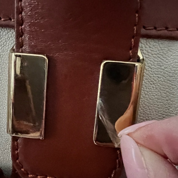 Chloé Alice leather shoulder bag in beige & brown + certificate of authenticity - Picture 7 of 9